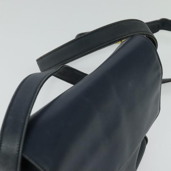 DIOR Shoulder Bag Leather Navy Gold - Picture 5 of 12